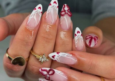 acrylic nails valentine