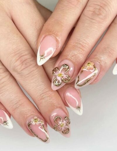 almond acrylic nail