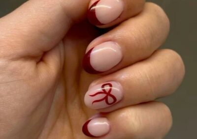 short french tip nails