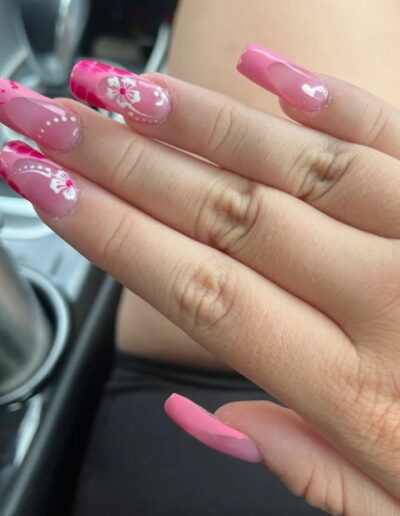 spring acrylic nails