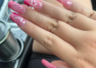 spring acrylic nails