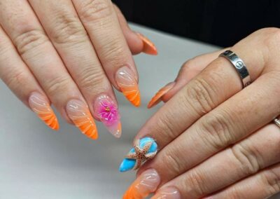 summer acrylic nails