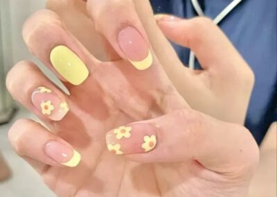 summer french nails