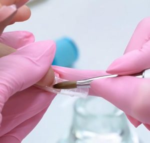 poly gel manicure