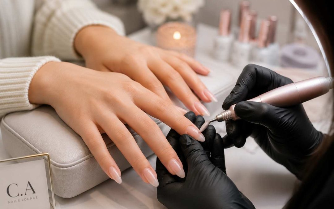 structured gel manicure